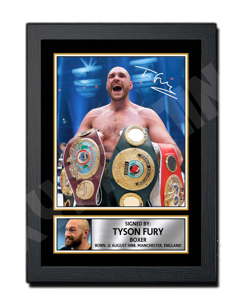 TYSON FURY Limited Edition Boxer Signed Print - Boxing