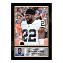 Taiwan Jones 1 Limited Edition Football Signed Print - American Footballer