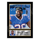 Taiwan Jones 2 Limited Edition Football Signed Print - American Footballer