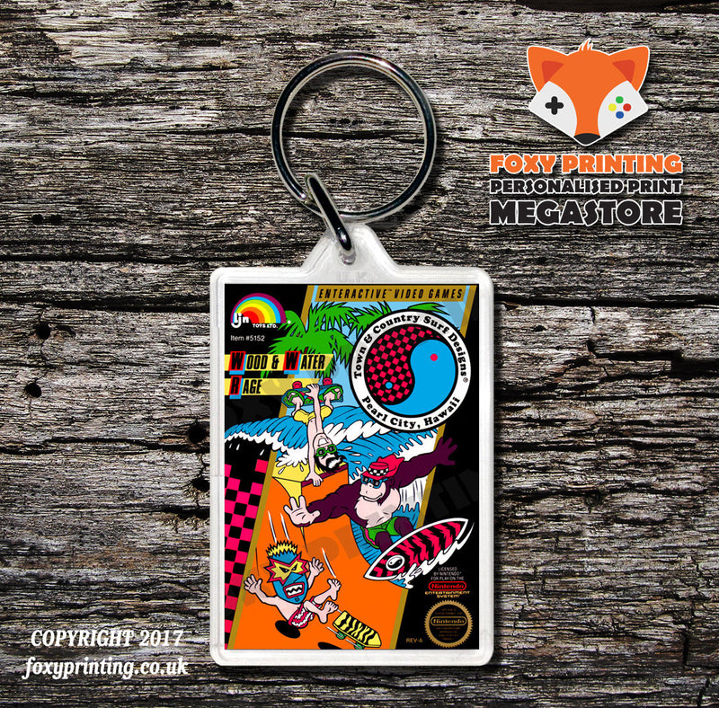 Tandc 2 Thrill As Sufari Retro NES Game Cover Art Gaming Keyring