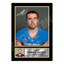 Tanner Vallejo 2 Limited Edition Football Signed Print - American Footballer
