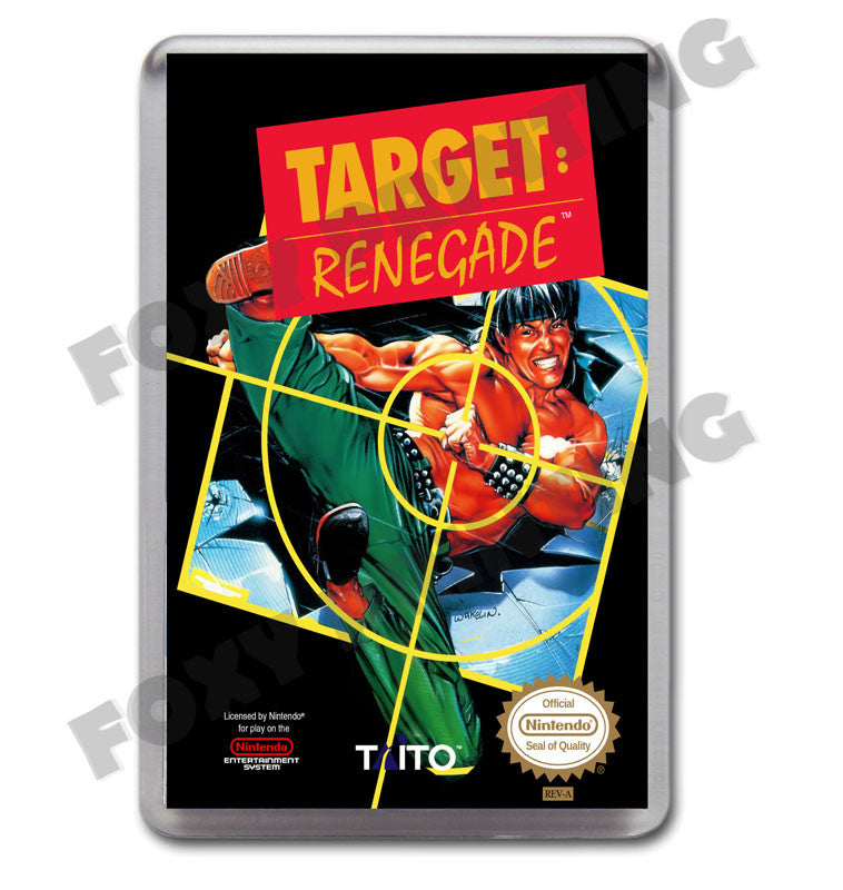 Target Renegade Retro Nintendo NES Game Inspired Fridge Magnet 578