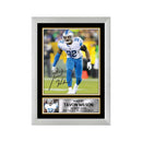 Tavon Wilson 2 Limited Edition Football Signed Print - American Footballer