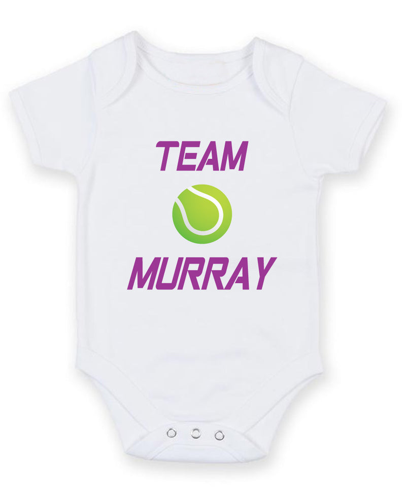 Team Murray Printed Baby Grow Bodysuit Boy Girl Unisex Gift