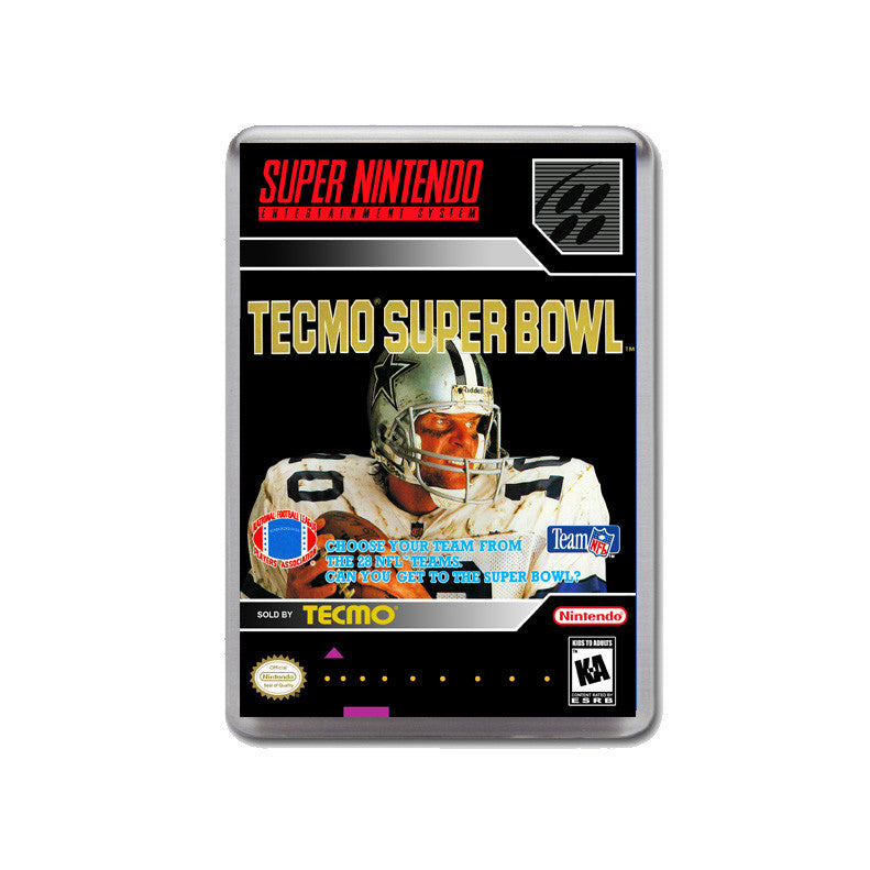 Tecmo Super Bowl - SNES GAME inspired Retro Gaming Magnet