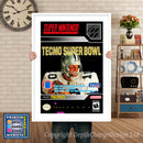 Tecmo Super Bowl Super Nintendo GAME INSPIRED THEME Retro Gaming Poster A4 A3 A2 Or A1
