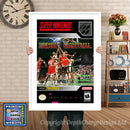 Tecmo Super NBA Basketball Super Nintendo GAME INSPIRED THEME Retro Gaming Poster A4 A3 A2 Or A1