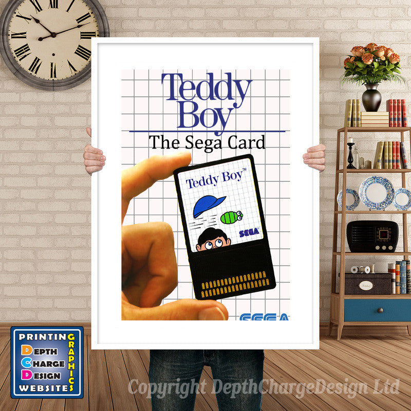 Teddy Boy 1 Inspired Retro Gaming Poster A4 A3 A2 Or A1 – Teddy Boy 1 Inspired Retro Gaming Poster