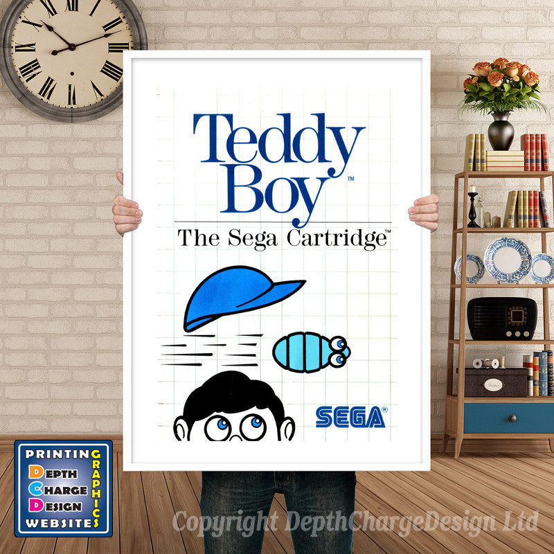 Teddy Boy 2 Inspired Retro Gaming Poster A4 A3 A2 Or A1