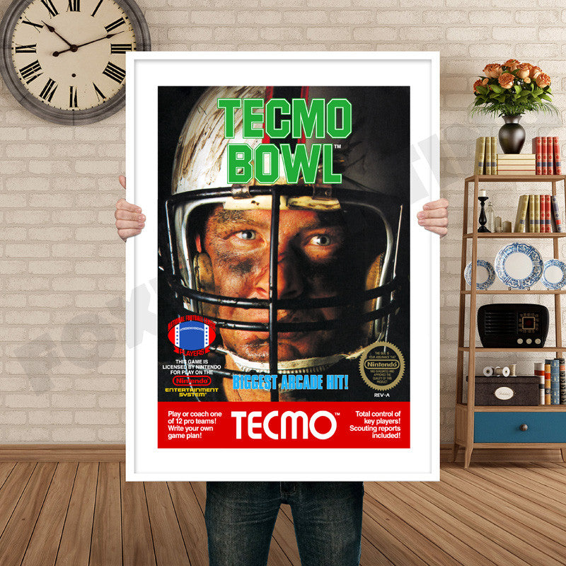 Temco Bowl Retro GAME INSPIRED THEME Nintendo NES Gaming A4 A3 A2 Or A1 Poster Art 580