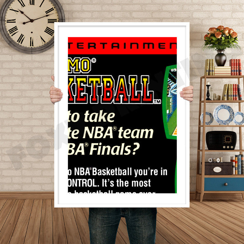 Temco N BA Basketball Retro GAME INSPIRED THEME Nintendo NES Gaming A4 A3 A2 Or A1 Poster Art 581