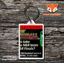 Temco Bowl Retro NES Game Cover Art Gaming Keyring