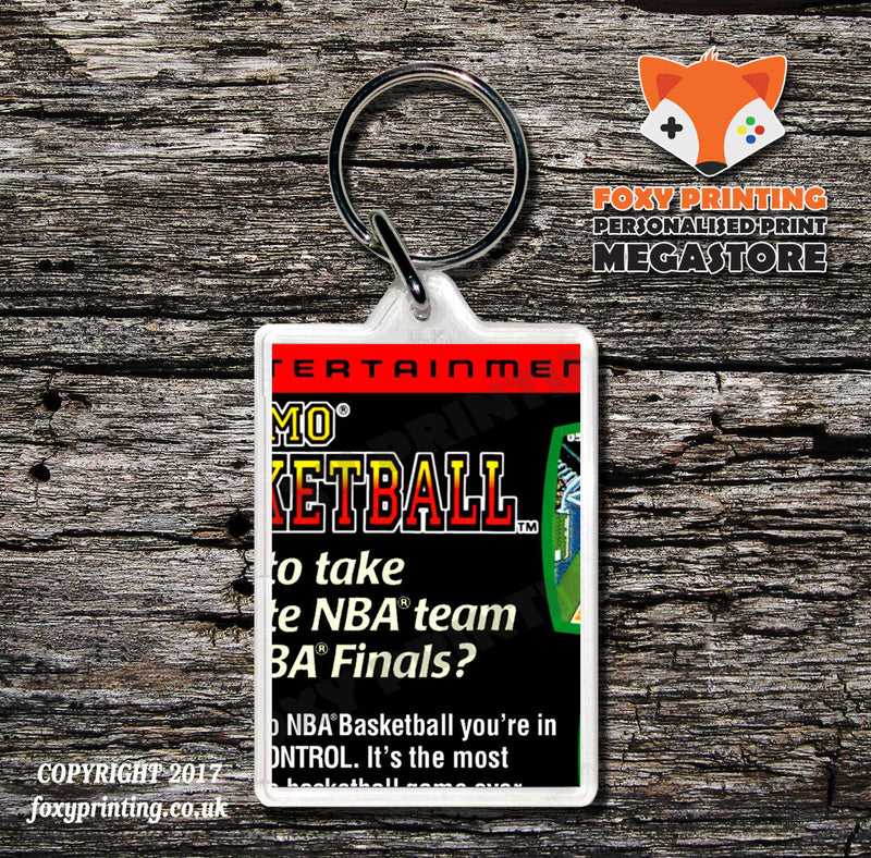 Temco Bowl Retro NES Game Cover Art Gaming Keyring