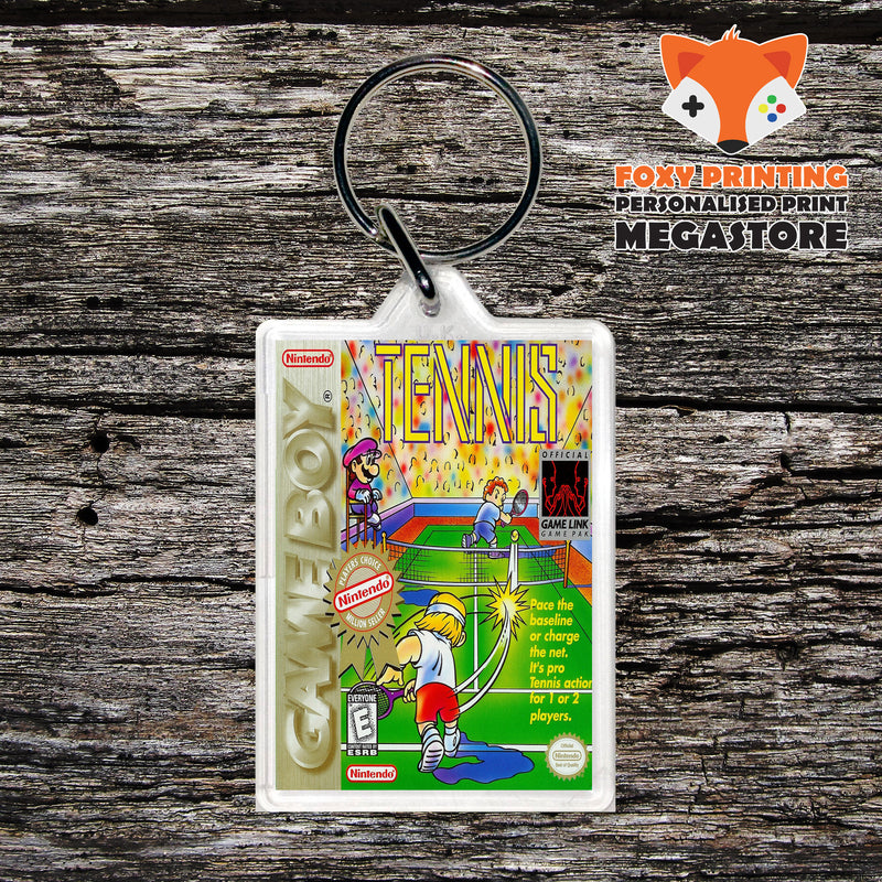 Tennis Gameboy Gaming Keyring