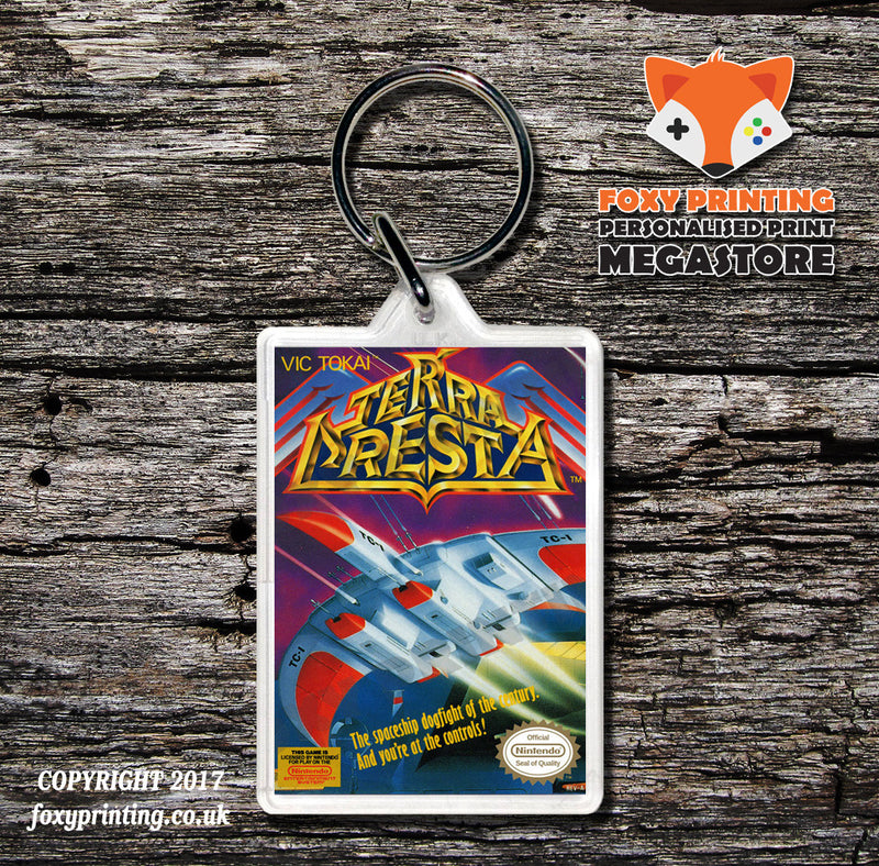 Terminator Retro NES Game Cover Art Gaming Keyring