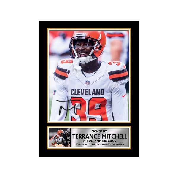 Terrance Mitchell American Football Printed Signature Print