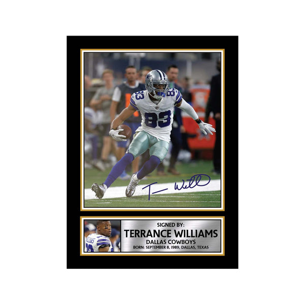 Terrance Williams 2 American Football Printed Signature Print