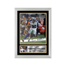 Terrance Williams 2 Limited Edition Football Signed Print - American Footballer