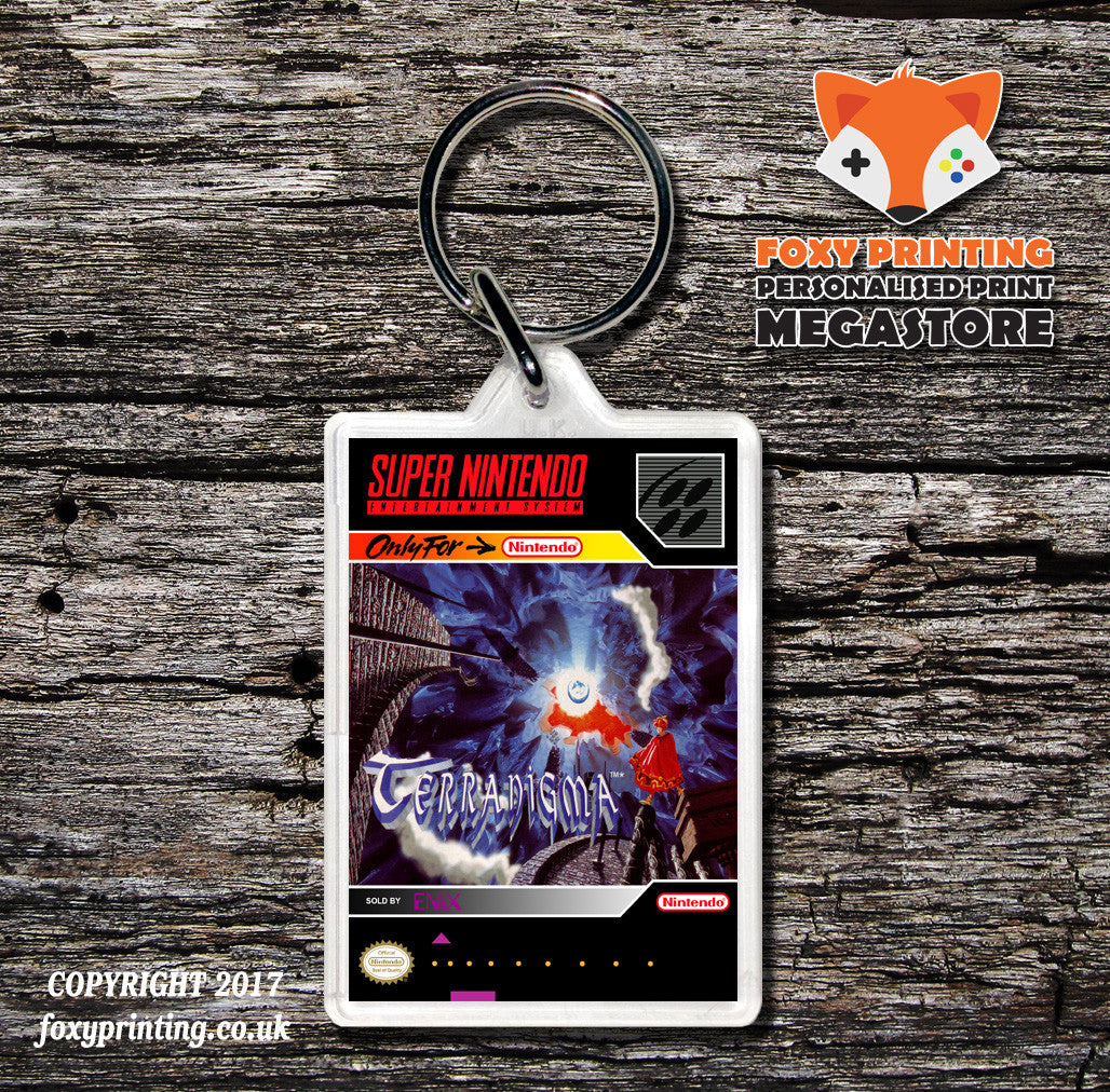 Terranigma Game Inspired Retro Gaming Keyring