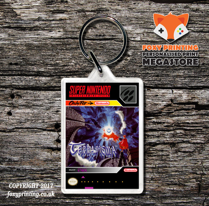 Terranigma Game Inspired Retro Gaming Keyring