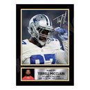 Terrell MicClain 1 Limited Edition Football Signed Print - American Footballer