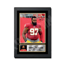 Terrell MicClain 2 Limited Edition Football Signed Print - American Footballer