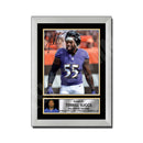 Terrell Suggs 2 Limited Edition Football Signed Print - American Footballer