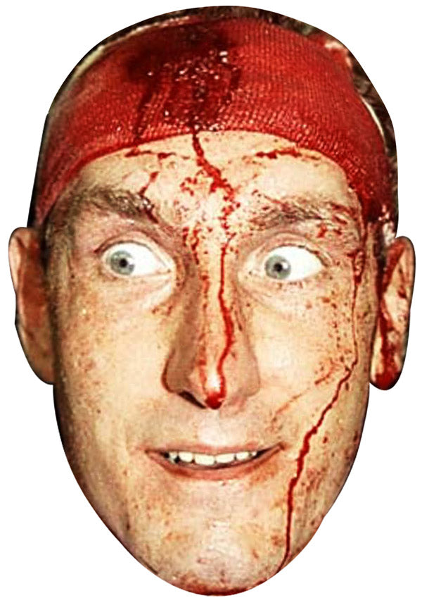 TERRY BUTCHER BLOOD JB - Footballer Fancy Dress Cardboard Celebrity Party Face Mask