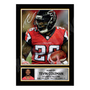 Tevin Coleman 2 Limited Edition Football Signed Print - American Footballer