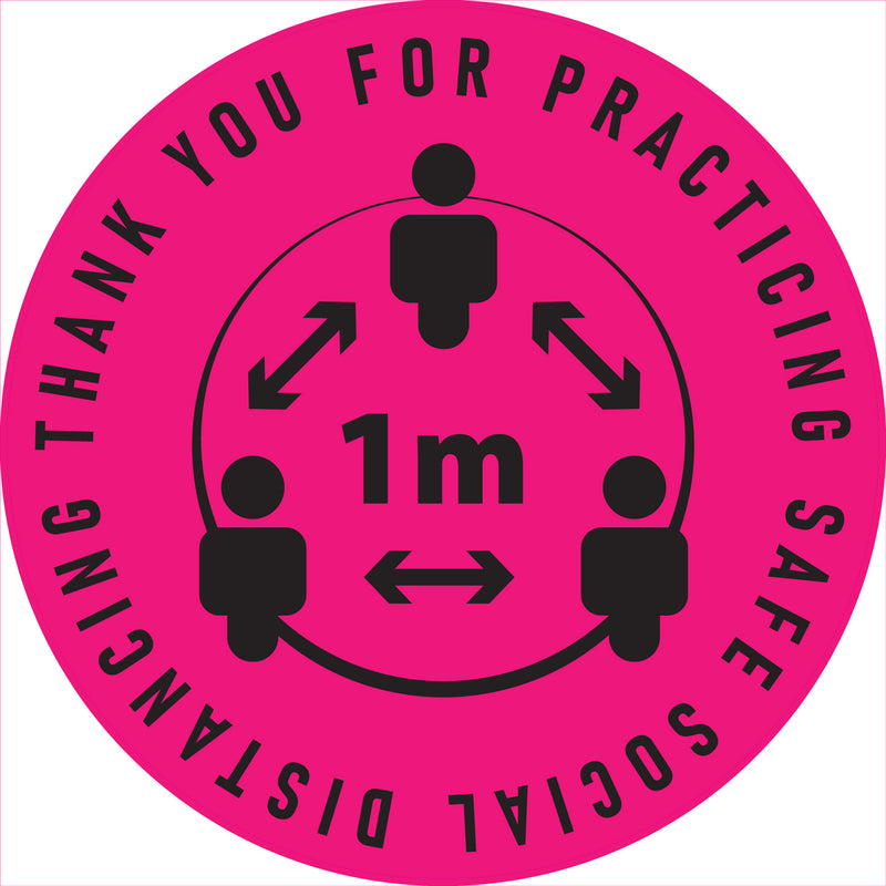 Thank You For Practicing Social Distancing Sticker Sd112 Social Distancing Floor Stickers