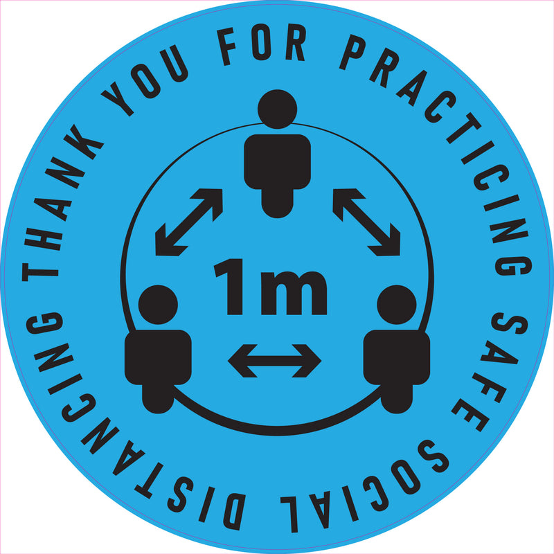 Thank You For Practicing Social Distancing Sticker Sd114 Social Distancing Floor Stickers