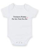 Thank You Mummy For All Personalised Baby Boy Girl Unisex Short Sleeve Bodysuit