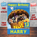 The Nut Job 2 Theme Style Personalised Kids Inspired Movie Birthday Card (SA)