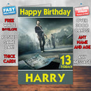 The Walking Dead Rick Grimes Theme Style Personalised Kids Inspired Movie Birthday Card (SA)