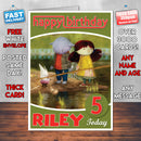 The Adventures Of Abney & Teal 3 Style Theme Personalised Kidshows Birthday Card (SA)