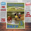 The Adventures Of Abney & Teal 4 Style Theme Personalised Kidshows Birthday Card (SA)