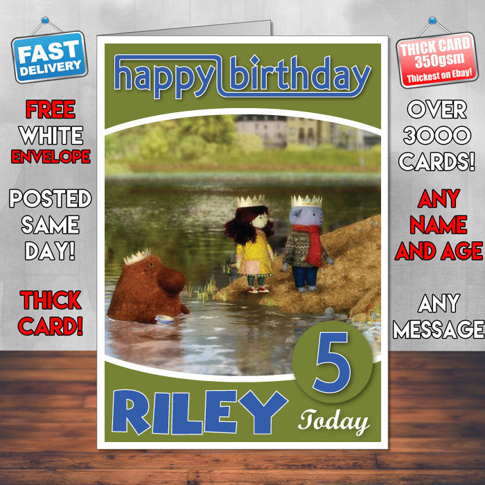 The Adventures Of Abney & Teal 4 Style Theme Personalised Kidshows Birthday Card (SA)