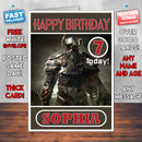 Personalised The Elder Scrolls Nord Inspired Style Game Kids Inspired Birthday Card (SA)