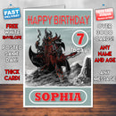 Personalised The Elder Scrolls V Skyrim Inspired Style Game Kids Inspired Birthday Card (SA)
