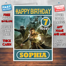Personalised The Elder Scrolls Warriors Inspired Style Game Kids Inspired Birthday Card (SA)