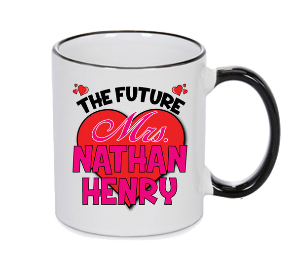 BLACK MUG - The Future Mrs NATHAN HENRY mug - Celebrity Mug