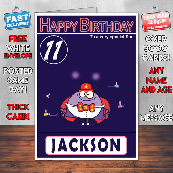 The Lingo Show 1 Style Theme Personalised Kidshows Birthday Card (SA)