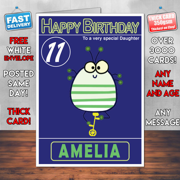 The Lingo Show 5 Style Theme Personalised Kidshows Birthday Card (SA)