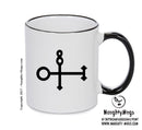 The Spirit Of Tin Black Handle Alchemy Mug GOTHIC GOTH HORROR STARS HORROSCOPE BLACK MAGIC MUG