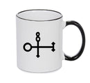 The Spirit Of Tin Black Handle Alchemy Mug GOTHIC GOTH HORROR STARS HORROSCOPE BLACK MAGIC MUG
