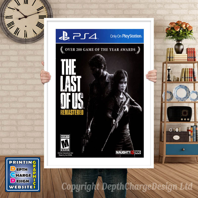 The Last Of Us Remastered PS4 GAME INSPIRED THEME PS4 GAME INSPIRED THEME Retro Gaming Poster A4 A3 A2 Or A1