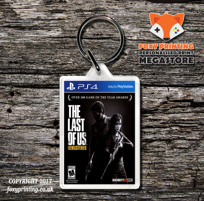 The Last Of Us Remastered PS4 Game Inspired Retro Gaming Keyring