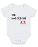 The Notorious Kid Personalised Baby Boy Girl Unisex Short Sleeve Bodysuit