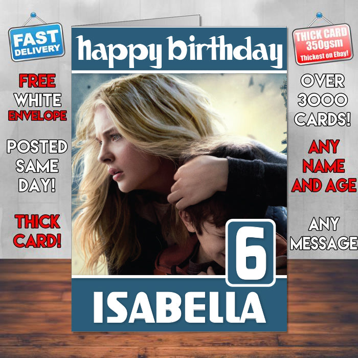 The 5th Wave 2016 Theme Style Personalised Kids Inspired Movie Birthday Card (SA)