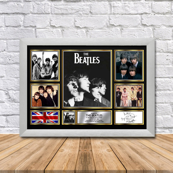 The Beatles Printed Signature Print